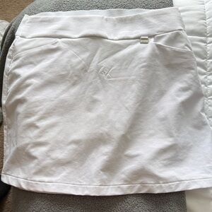White Skirt with pockets and shorts
